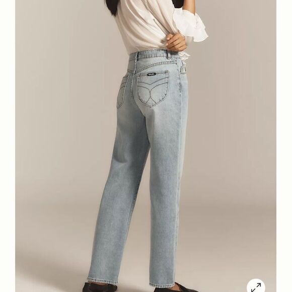 NWT Rolla's 90s Relaxed High-Rise Straight-Leg Jeans - Picture 3 of 8